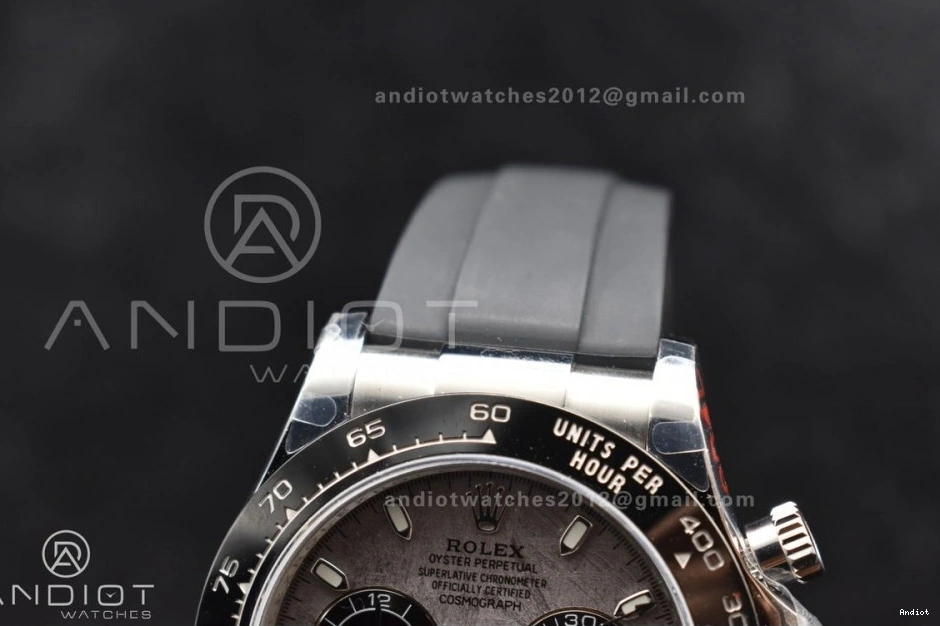 on SA4130 Rubber Strap 116519 Edition QF Daytona Gray Dial Best 1:1 Oysterflex 1110